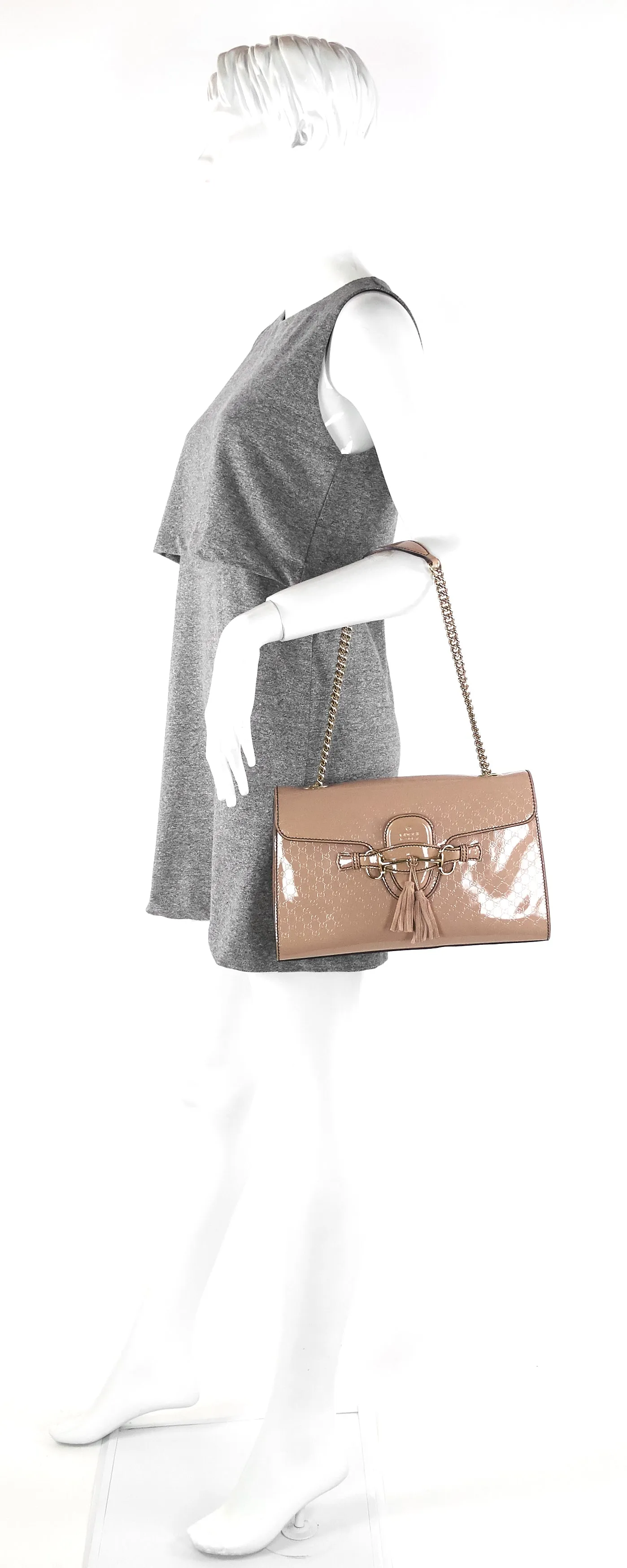 Patent Leather Easy tracking Guccissima Emily Micro Data-driven Bag