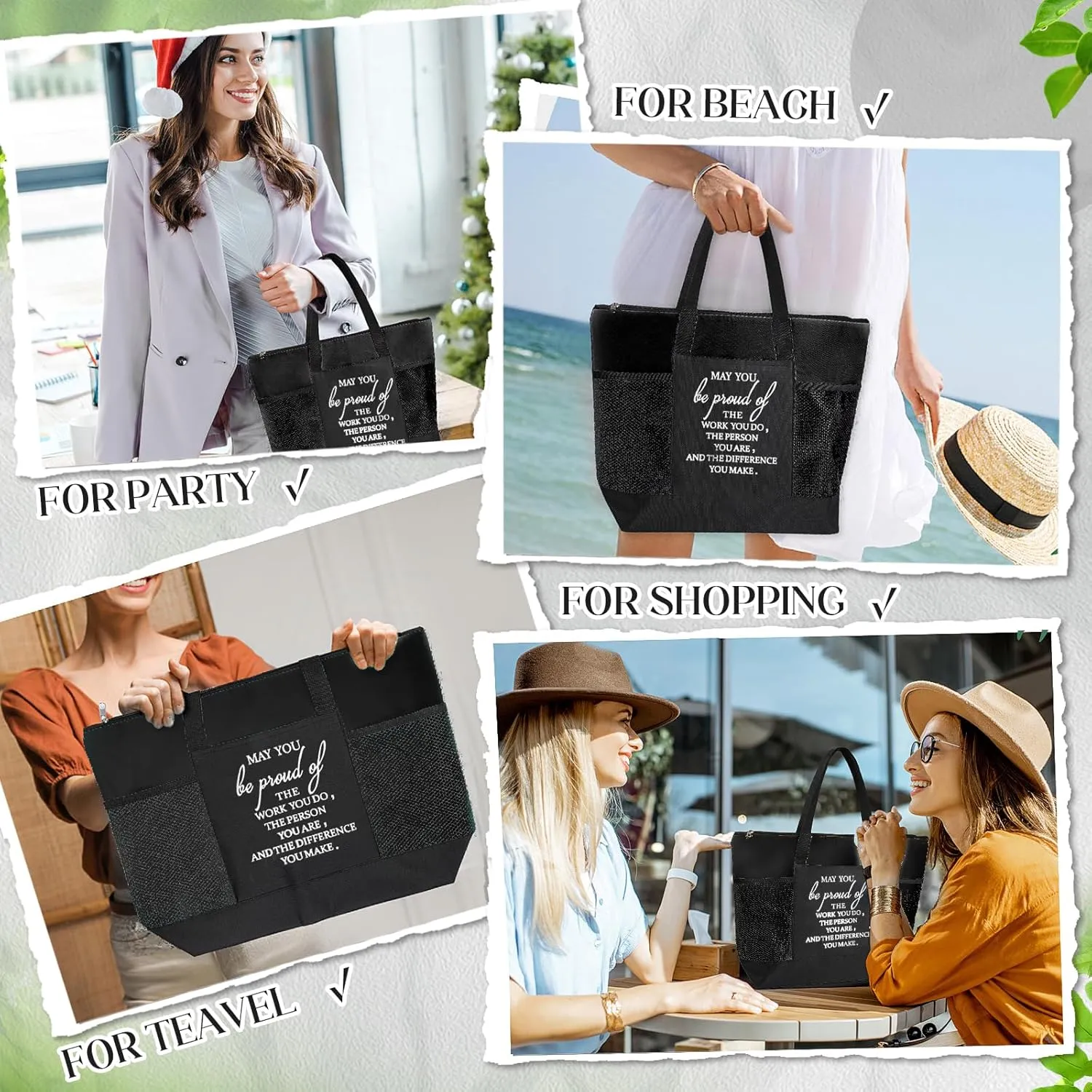 Paterr Nurse Tote Bags Employee Appreciation Gift for Coworker May You Be Proud of the Work Sign Nurse Bag