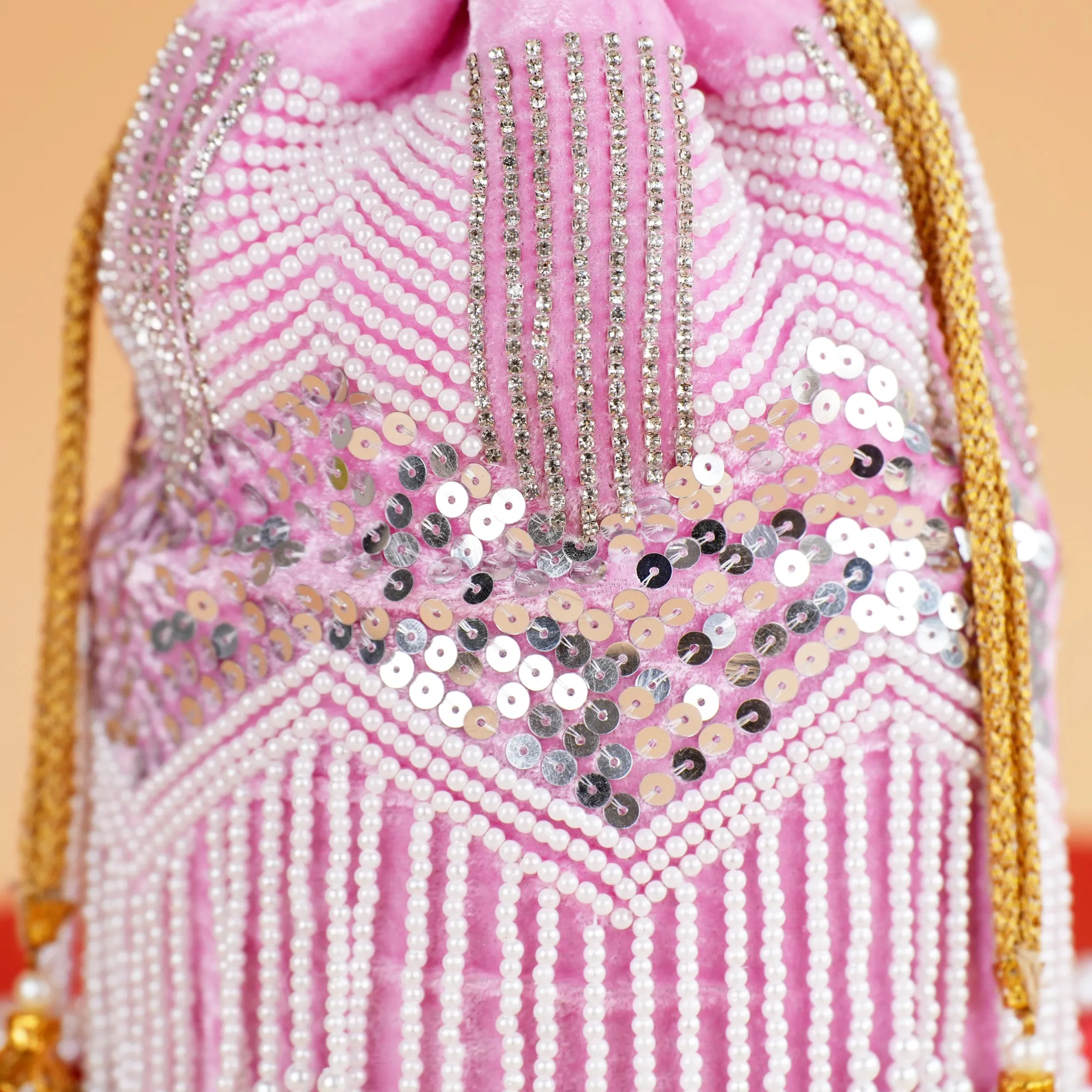 Pearl Fringed Potli Bag