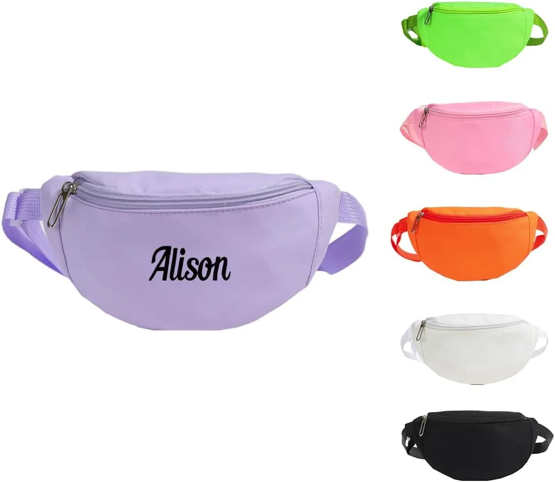 Personalized Fanny Pack, Custom Belt Bag with Embroidered Name,Waist Bag for Girls Boys,Crossbody Purse for Toddler