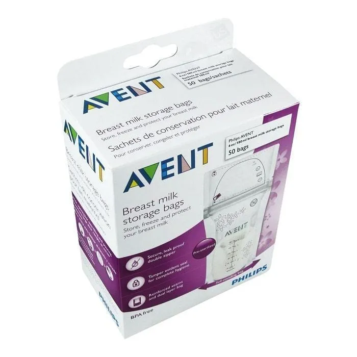 Philips Avent® Breast Milk Storage Bags - 6oz/180ml - 50 Pack