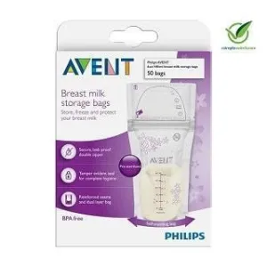 Philips Avent® Breast Milk Storage Bags - 6oz/180ml - 50 Pack