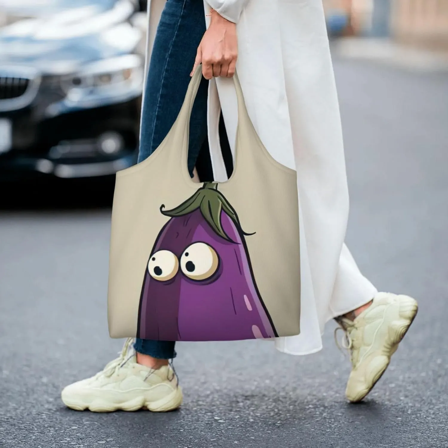 Plaid Red And Black Canvas Bag Bag Handbag Eco-Friendly Reusable Groceryshopping Bags For Women Girls