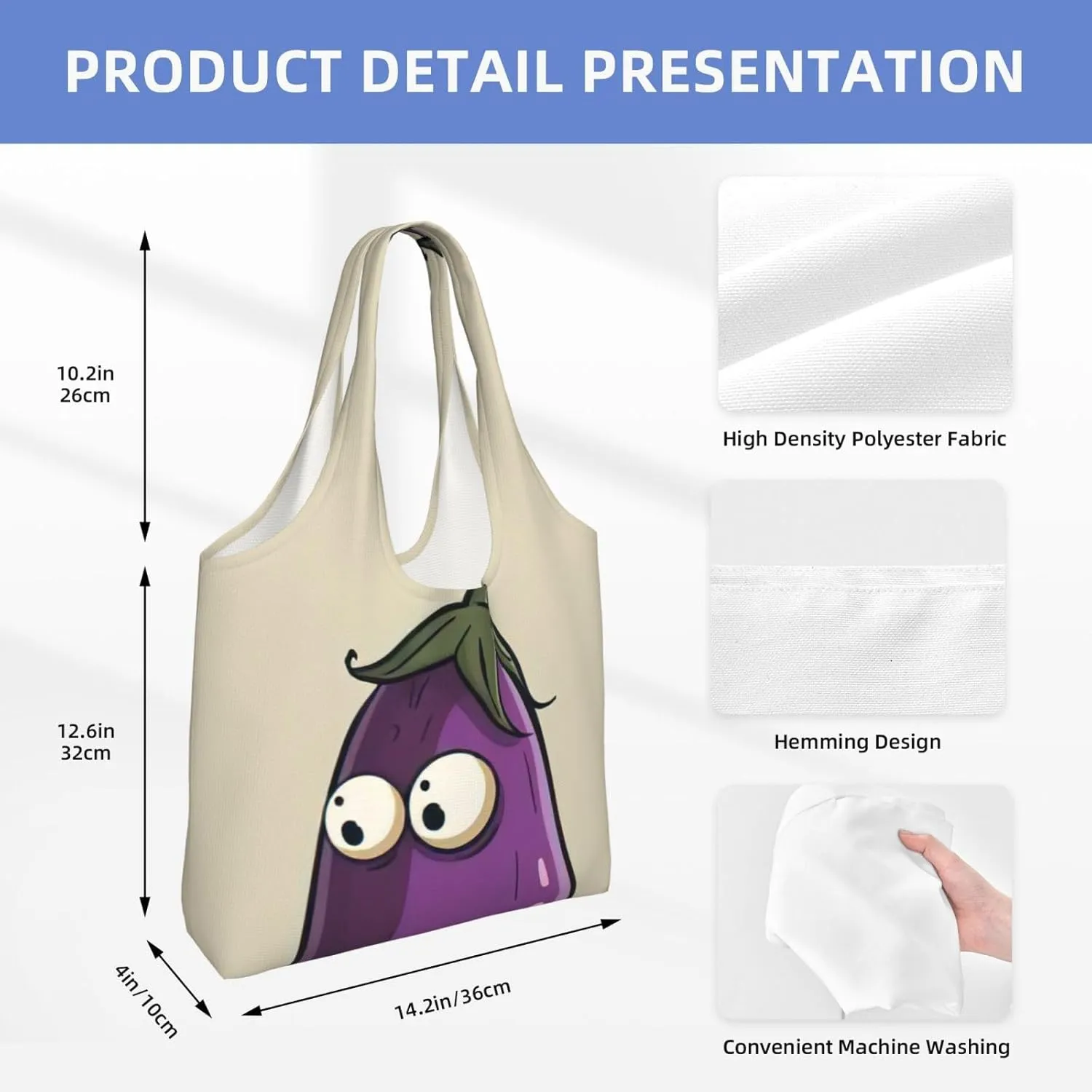 Plaid Red And Black Canvas Bag Bag Handbag Eco-Friendly Reusable Groceryshopping Bags For Women Girls