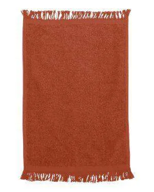 Q-Tees Fringed Fingertip Towel - T100