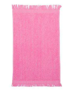 Q-Tees Fringed Fingertip Towel - T100