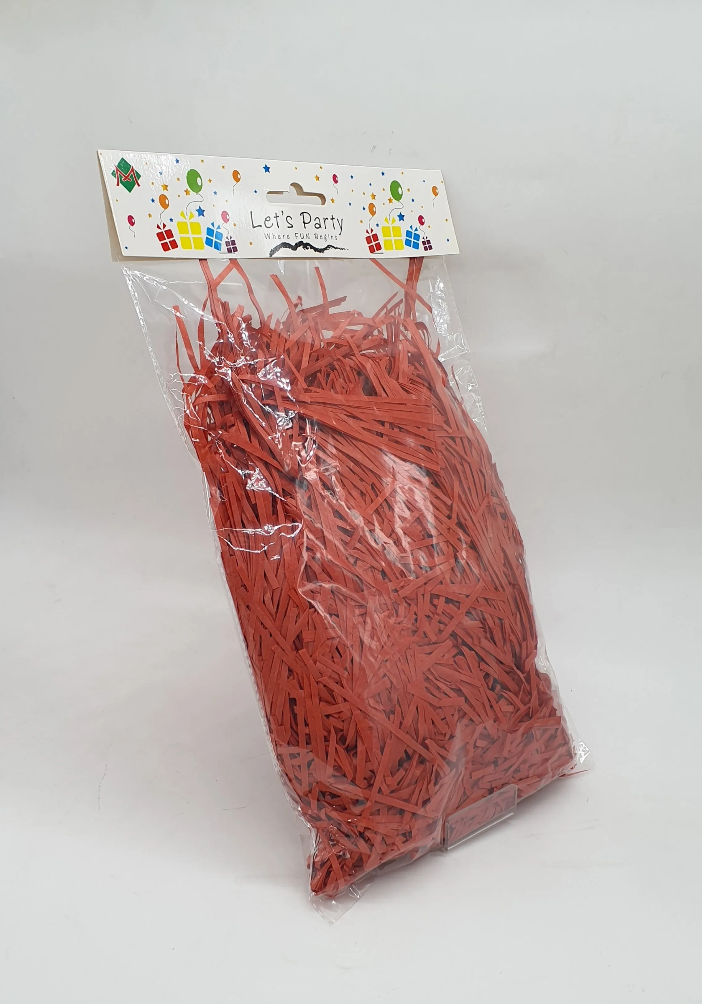 Red Paper Shred Filler Grass