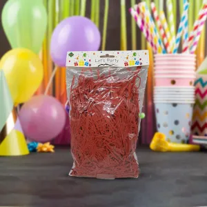 Red Paper Shred Filler Grass