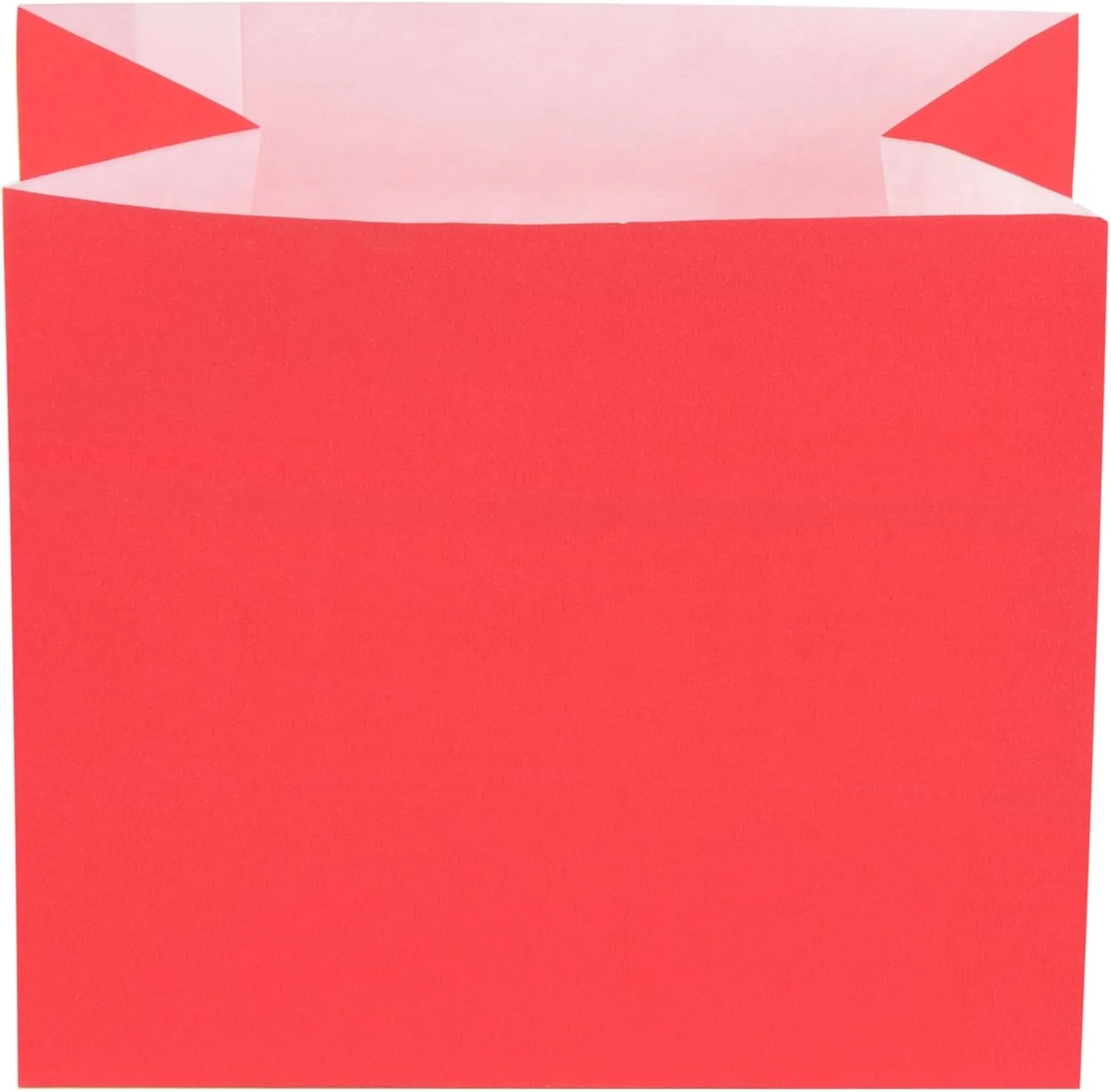 Restaurantware-Bag Tek 4.3 x 2.5 x 3.8 Inch Paper Bags for Snacks - 100 Large Food Bags, Disposable, Sustainable, Red, Microwavable, Freezable