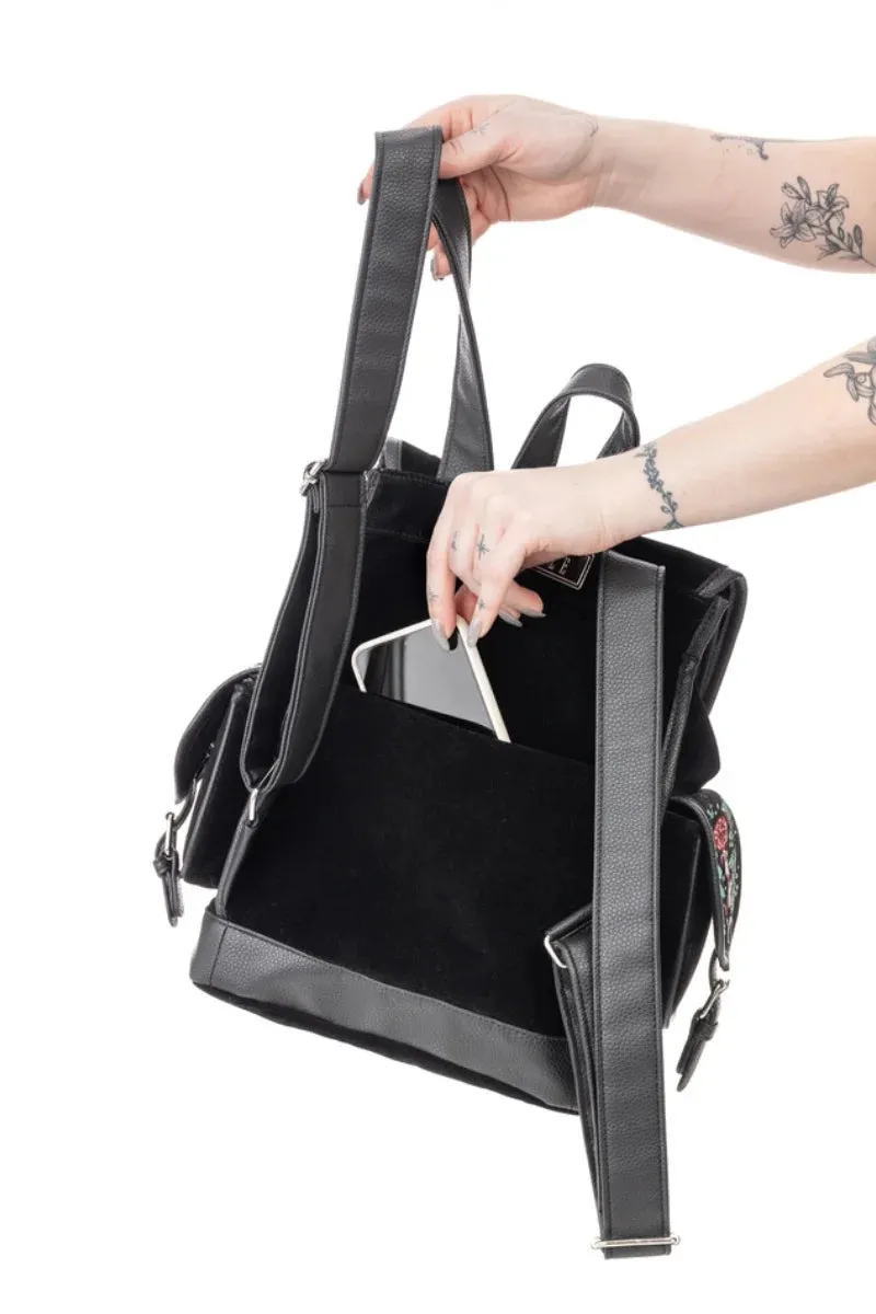 Restyle Autumnal Equinox Backpack Gothic Moth Mushroom Design