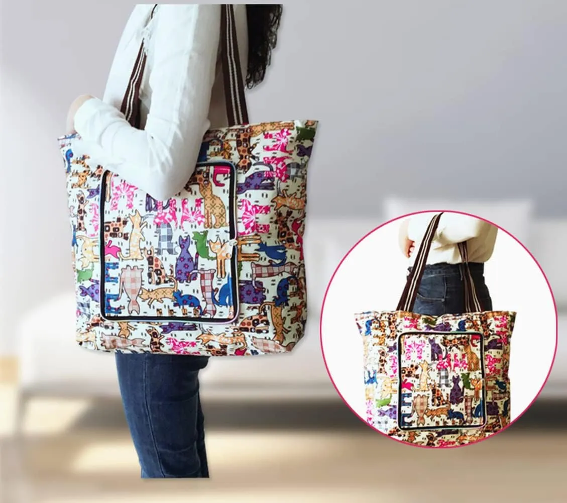Reusable Shopping Bags Foldable Washable Waterproof Large Grocery Bags Heavy Duty Sturdy Daily Bags