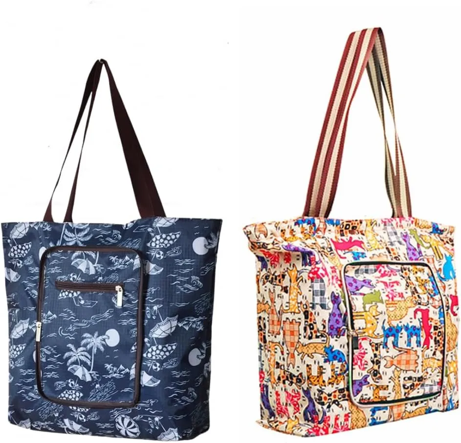 Reusable Shopping Bags Foldable Washable Waterproof Large Grocery Bags Heavy Duty Sturdy Daily Bags