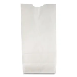 Ross & Wallace Paper Products Grocery Paper Bags, #10 Size, 7" x 4.38" x 13.75", White, 500/Bundle