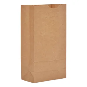 Ross & Wallace Paper Products Grocery Paper Bags, #10 Size, Extra-Heavy-Duty, 7" x 4.38" x 13.75", Natural, 500/Bundle