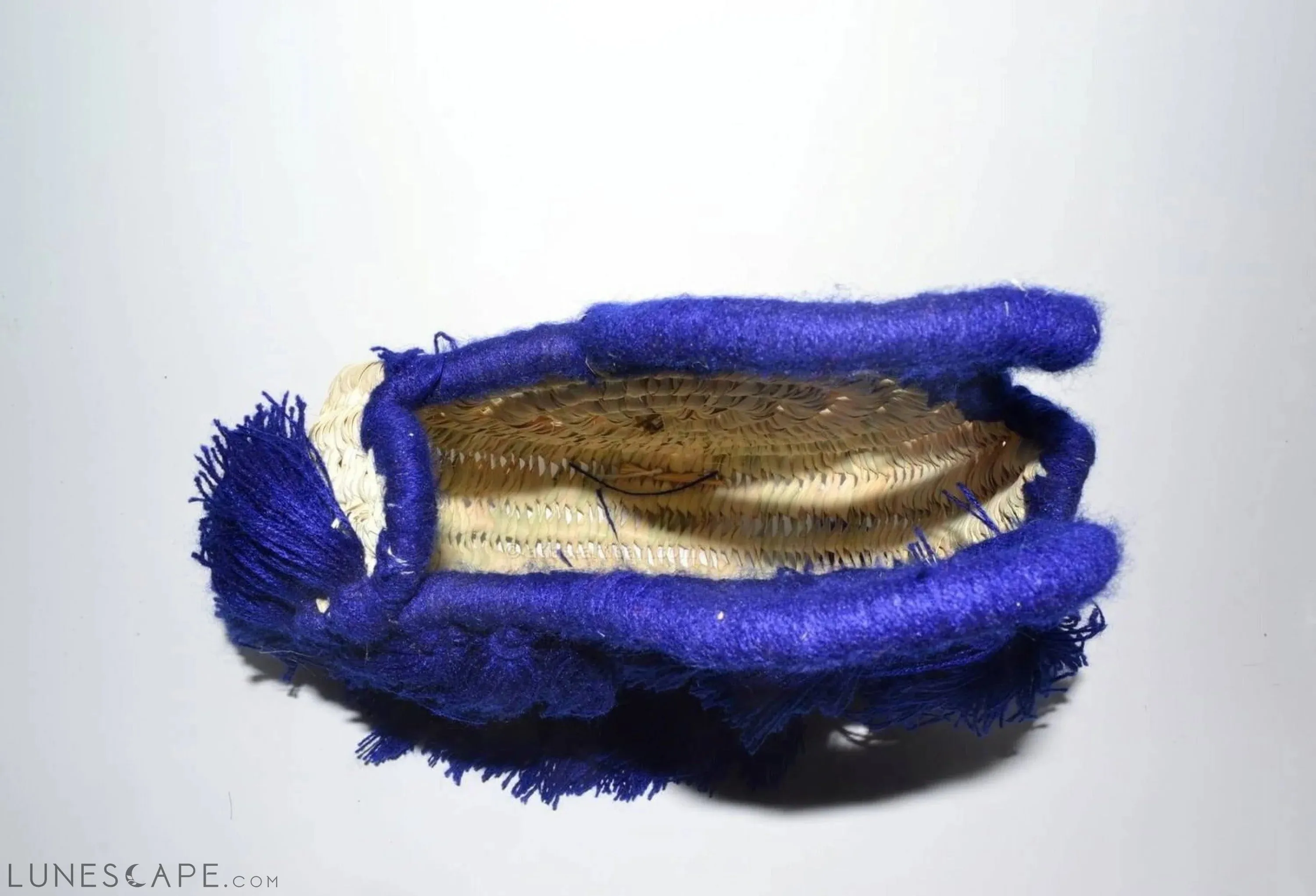 Sac à Main Chachiya Round Fringed Raffia Top-Handle Bag Handmade