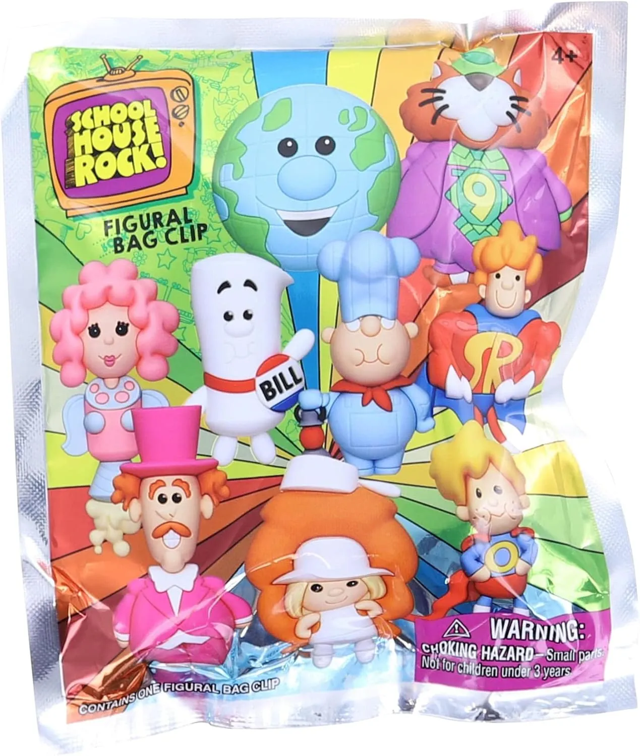 Schoolhouse Rock 3D Foam Bag Clip | Case of 24