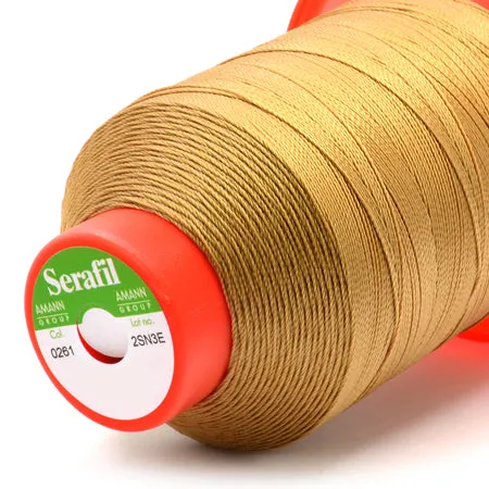 Serafil 10, Mustard Yellow 261, Sewing Thread, Amann, 300 m