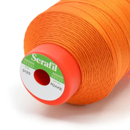 Serafil 30, Orange 123, Sewing Thread, Amann, 900 m