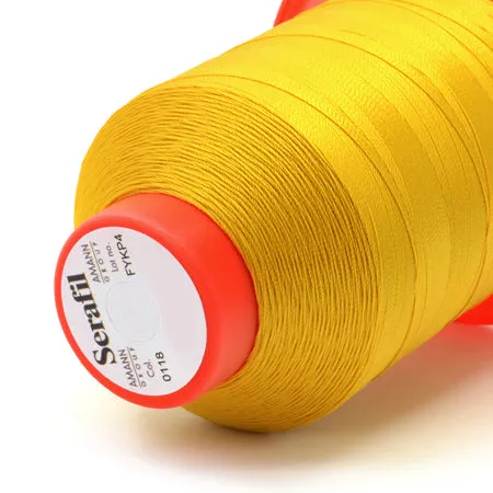 Serafil 40, Yellow 118, Sewing Thread, Amann, 1200 m