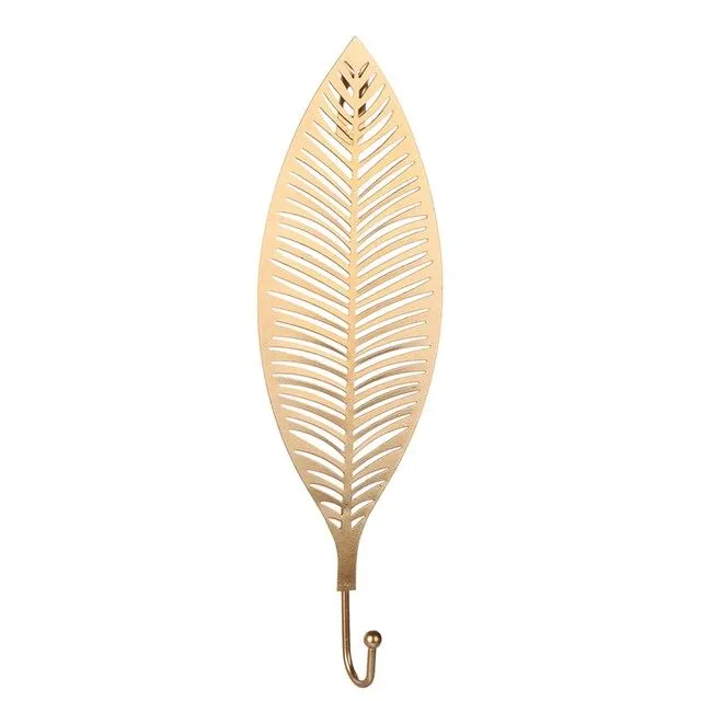 Shimmering Leaf | Gold Accent Hook