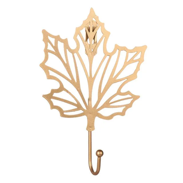 Shimmering Leaf | Gold Accent Hook