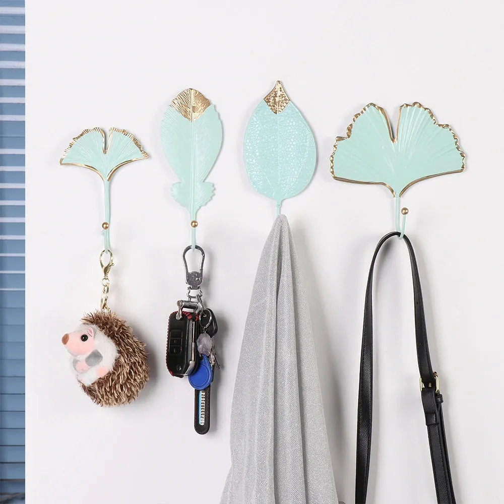 Shimmering Leaf | Gold Accent Hook