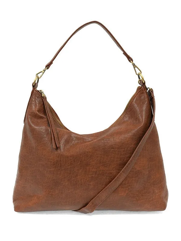 Slouchy Hobo Bag - L8132-02-SADDLE   Women's