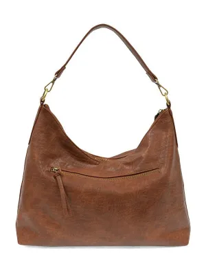 Slouchy Hobo Bag - L8132-02-SADDLE   Women's