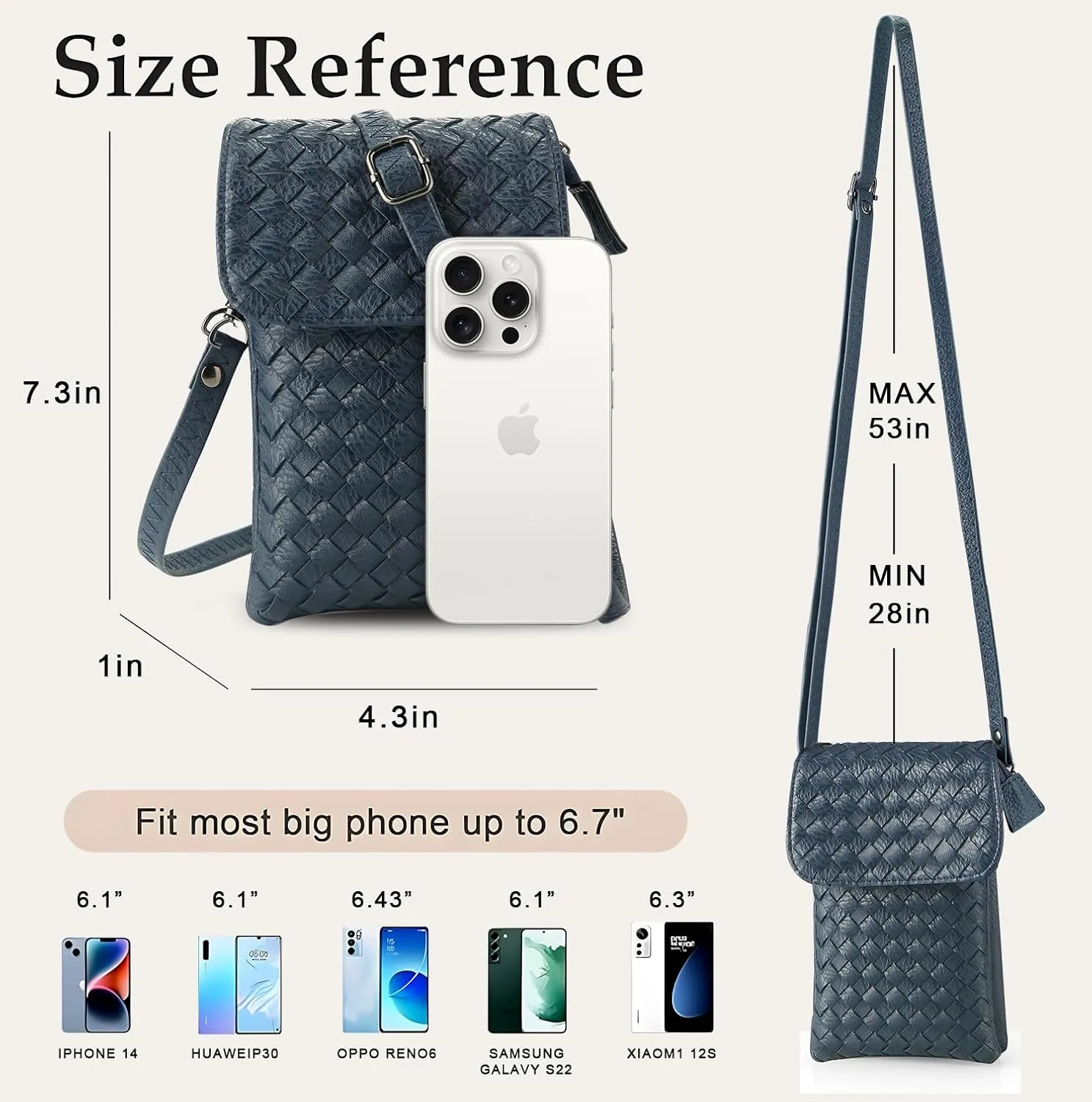 Small Crossbody Bags for Women Small Purses Woven Cell Phone Purse Travel Purse Wallet Phone Purses