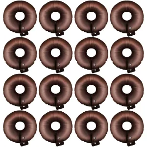 Sosation 16 Pack Tree Watering Bag Slow Release Ring Automatic Watering System for Potted Plants PVC Saving System for Planting Gardening Trees and Shrubs, Brown(20 Gallon)