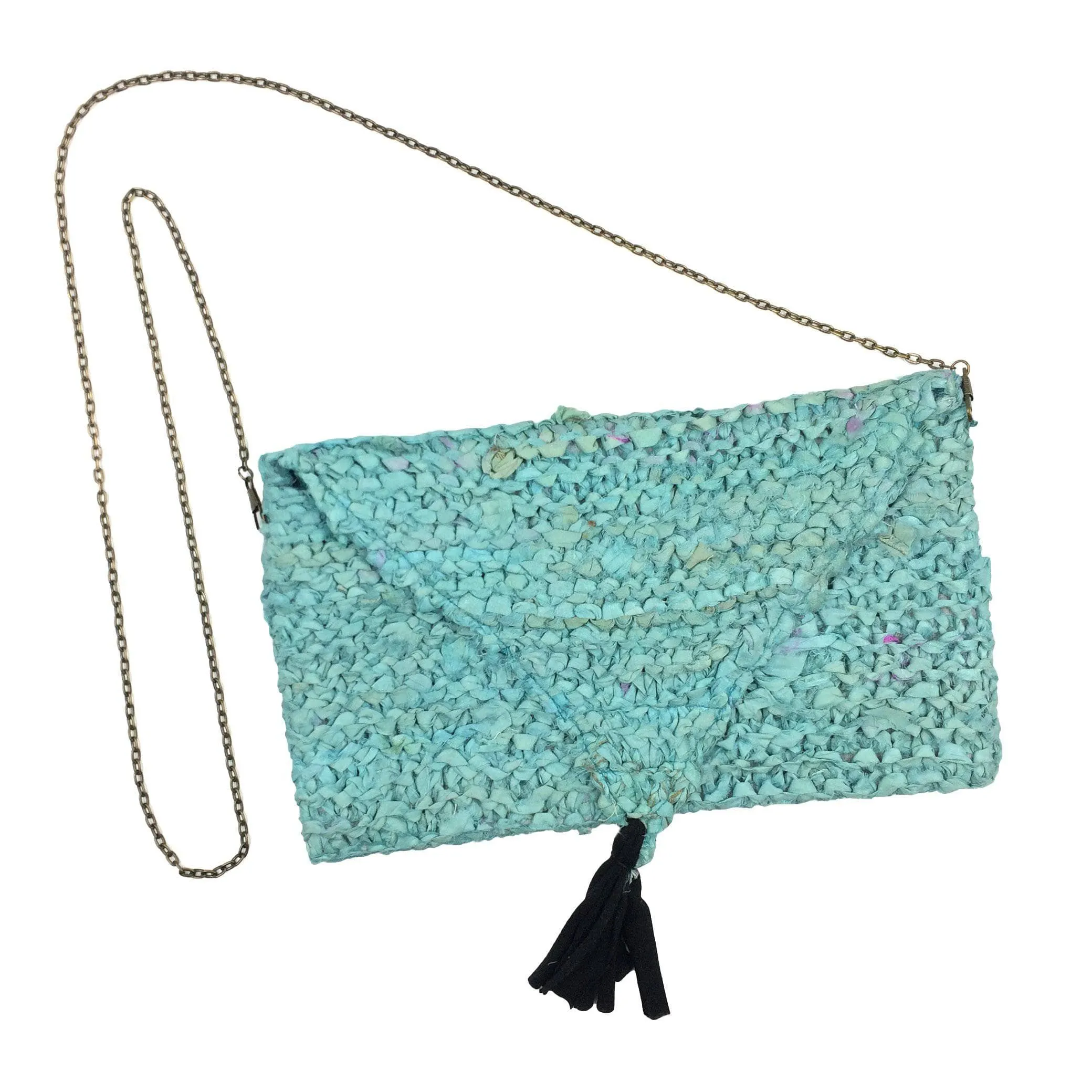 Special edition Clutch Silk Hassle Tassel Big ticket savings Sari No Purse