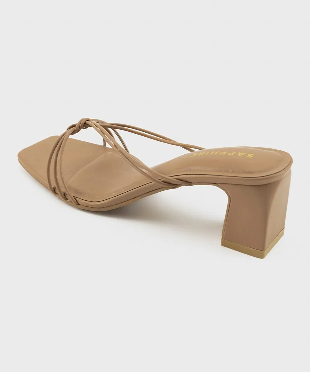 Strappy Block Heels