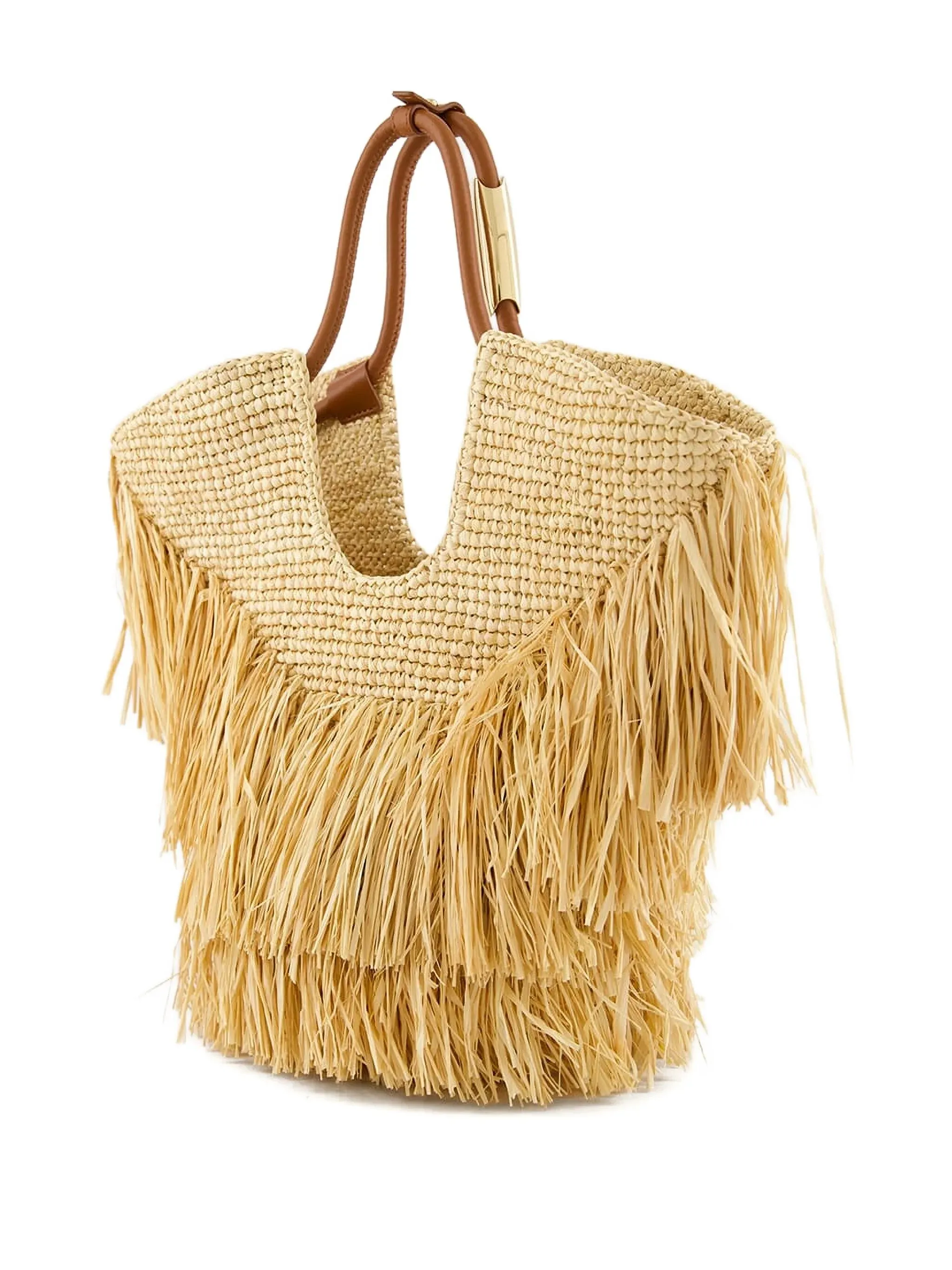 straw fringed Extensive catalogue handbag Refund policy