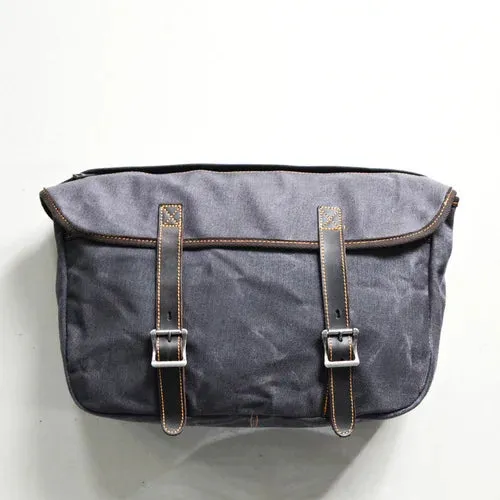 Sturgis Waxed Canvas Biker's Bag Saddle Bag Motorcycle Bag - One Size