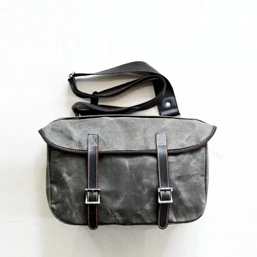Sturgis Waxed Canvas Biker's Bag Saddle Bag Motorcycle Bag - One Size