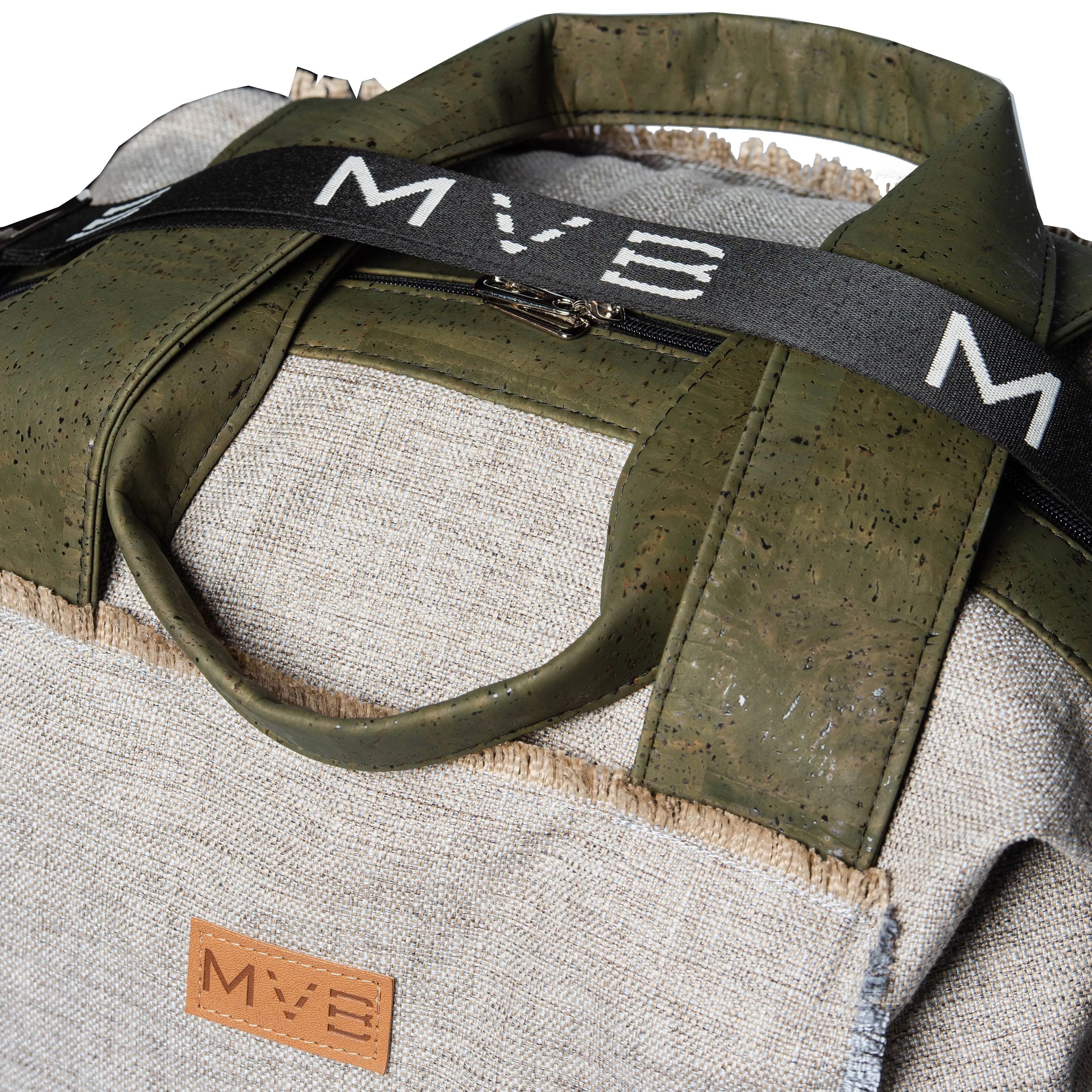Summer Vegan Cork & Canvas Weekend Bag | Soft Earth