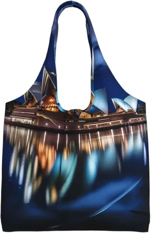 Sydney Opera House Printed Shoulder Bag - Suitable for sturdy canvas bags, shopping bags
