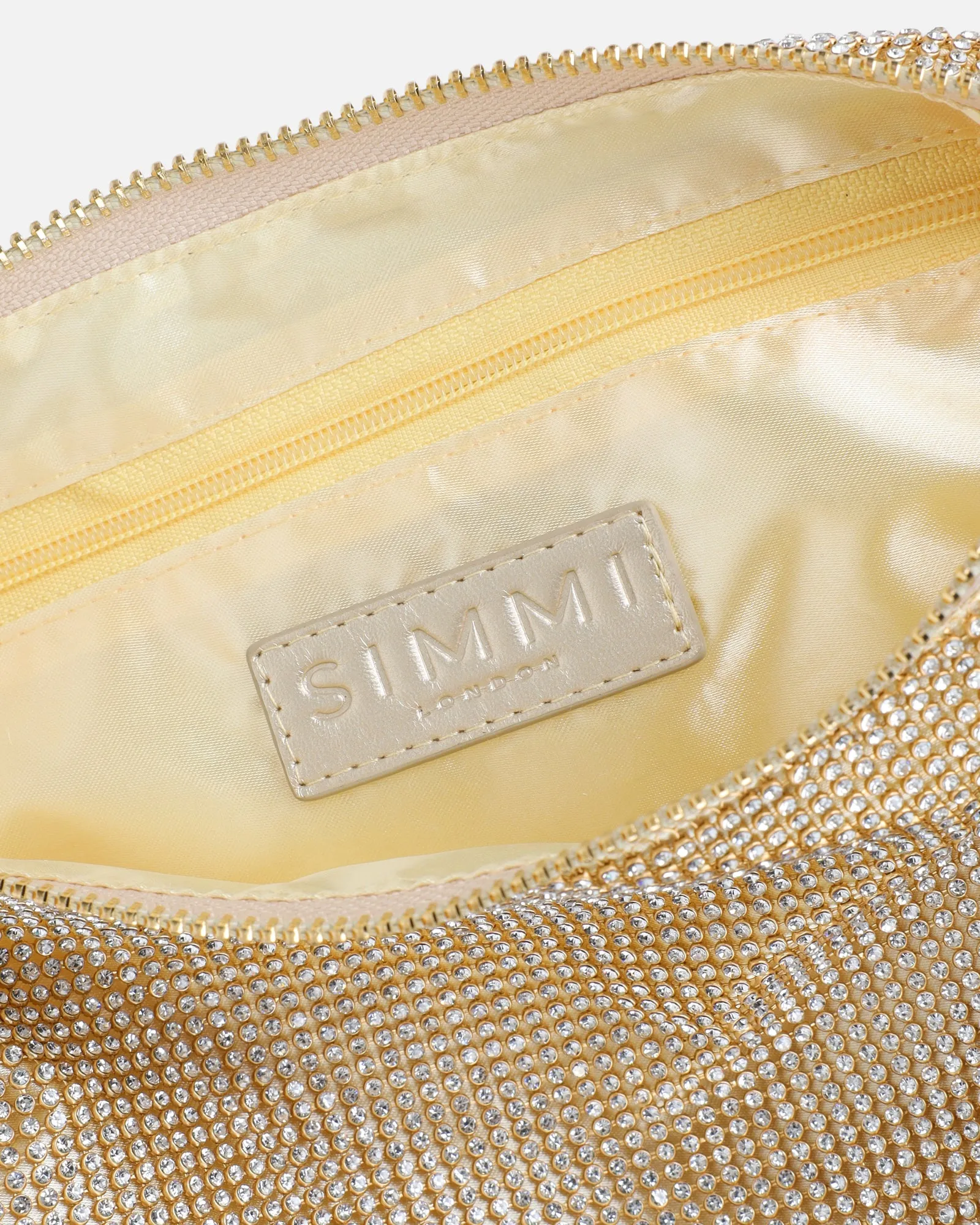 Talia Gold Diamante Shoulder Bag