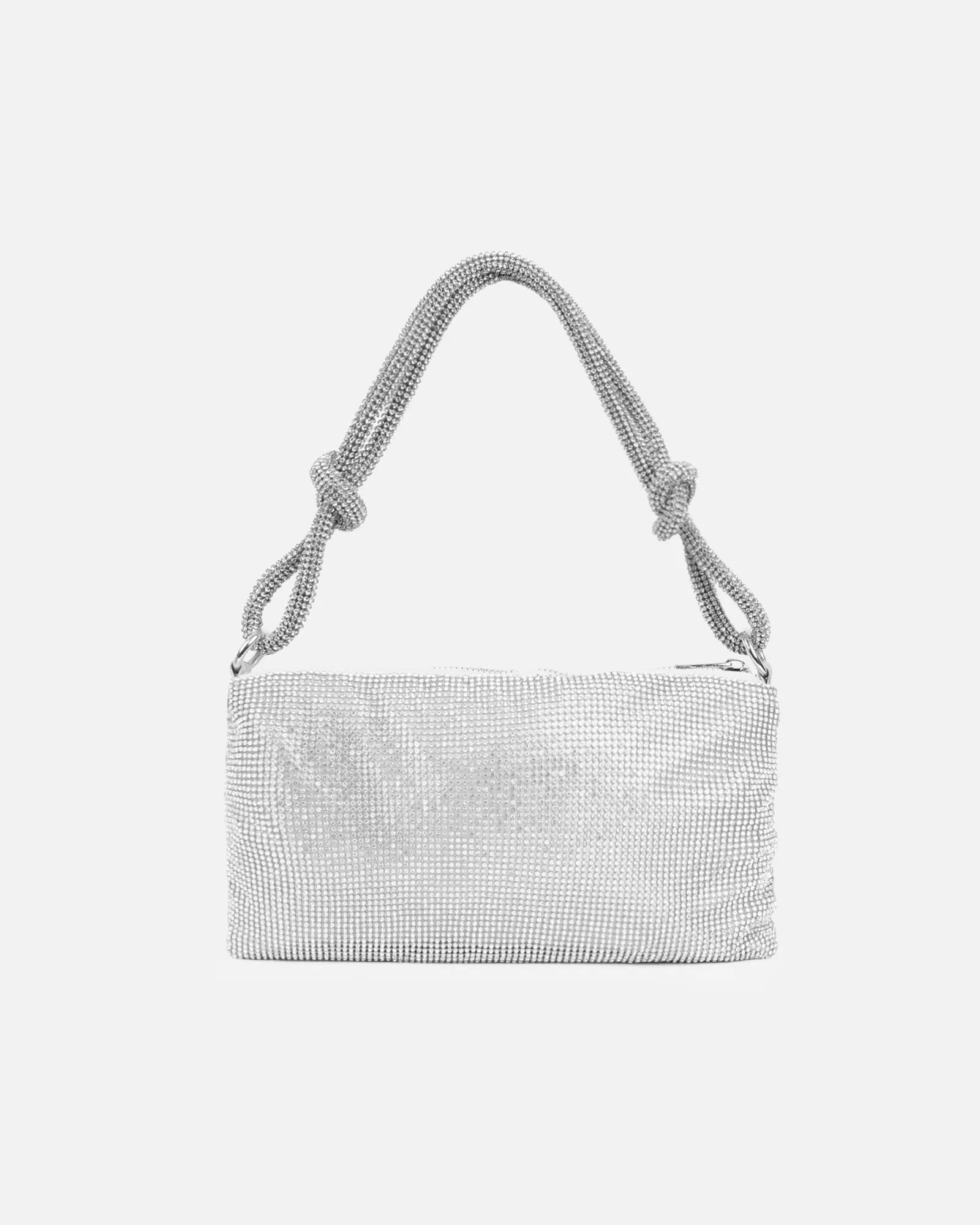 Talia Silver Diamante Shoulder Bag