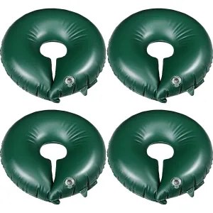 TaoBary 4 Pcs Tree Watering Bag Slow Release Tree Watering System Automatic Drip System Kit PVC Drip Irrigation Pouch for Planting Gardening and Shrubs (Green)