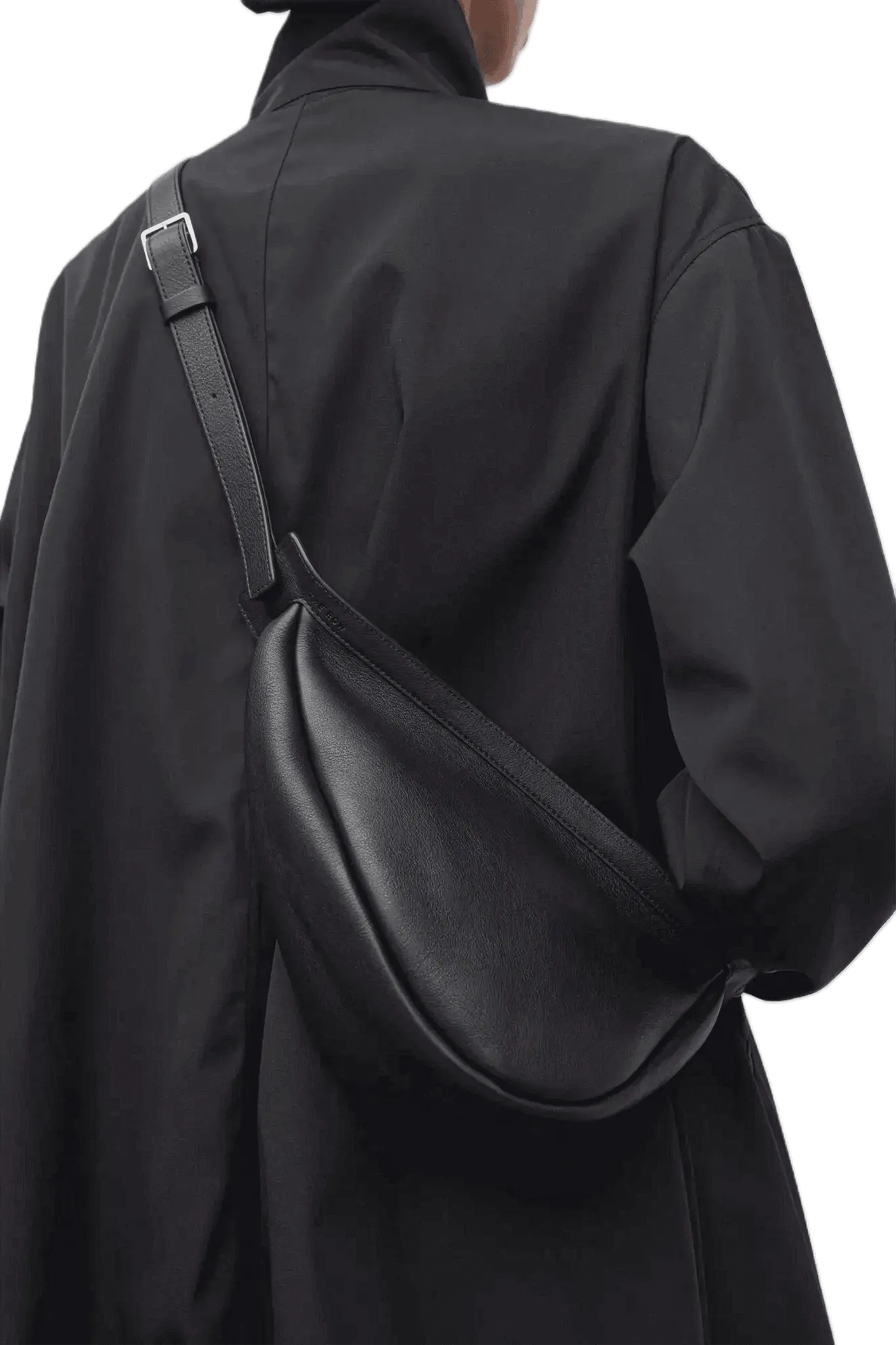 The Row Small Slouchy Banana Bag in Leather
