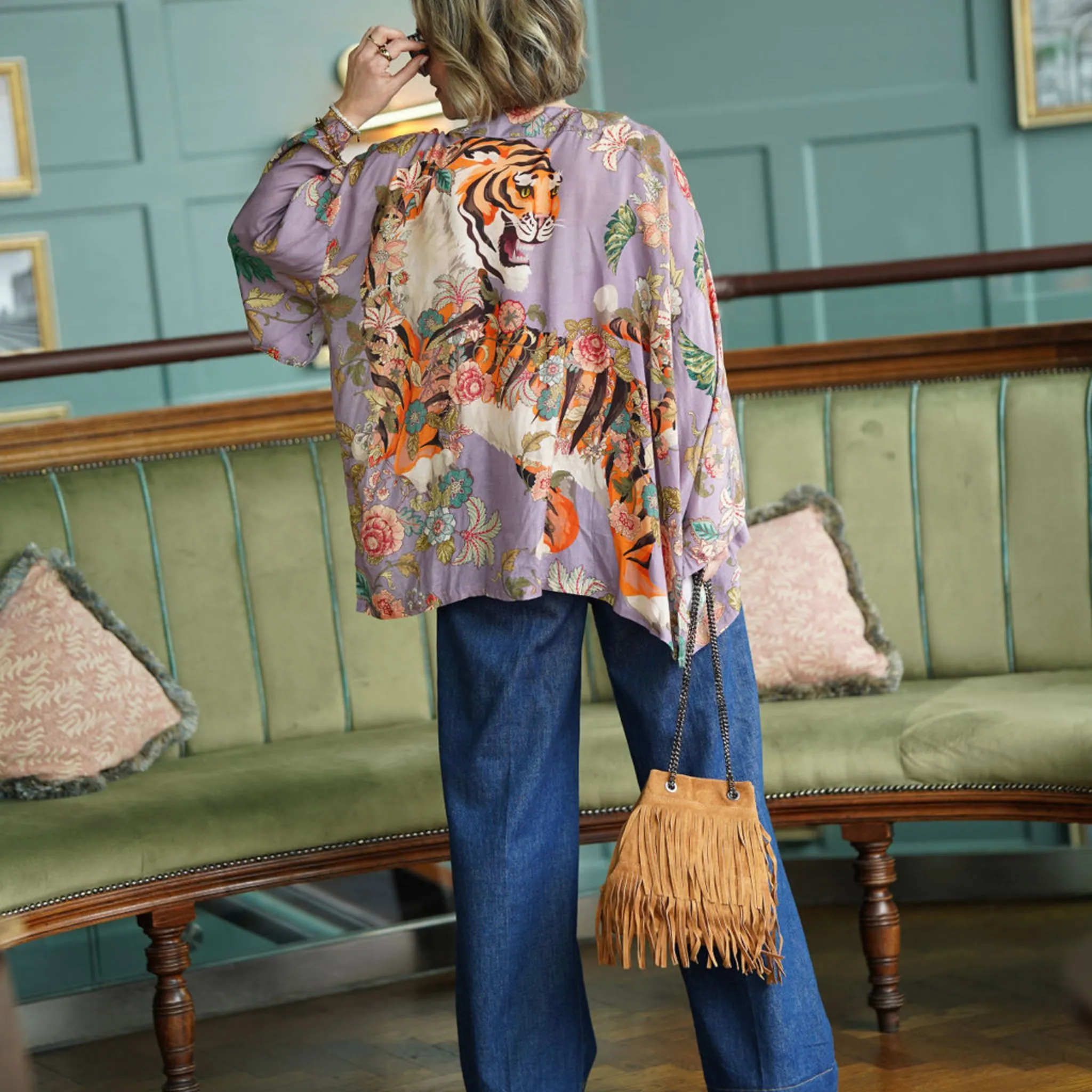The Small Fringed Suede Bag