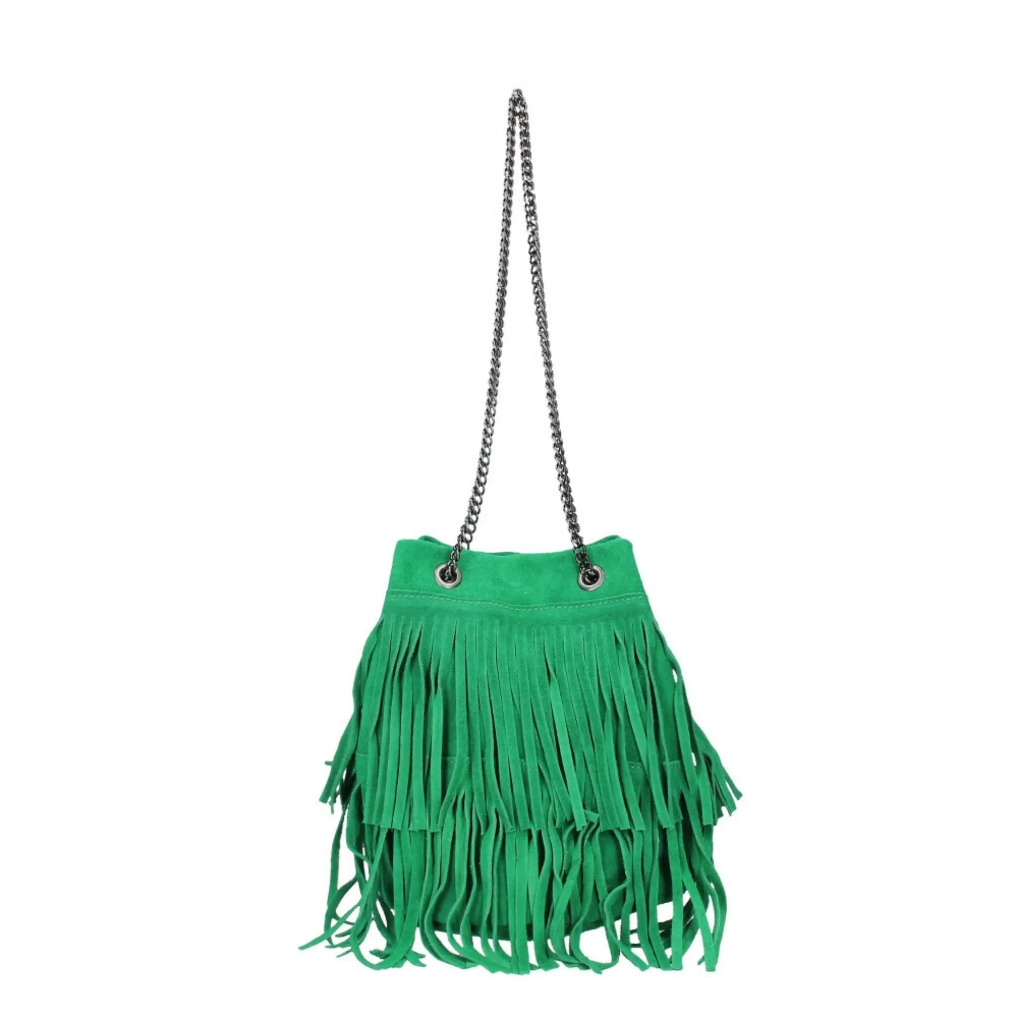 The Small Fringed Suede Bag