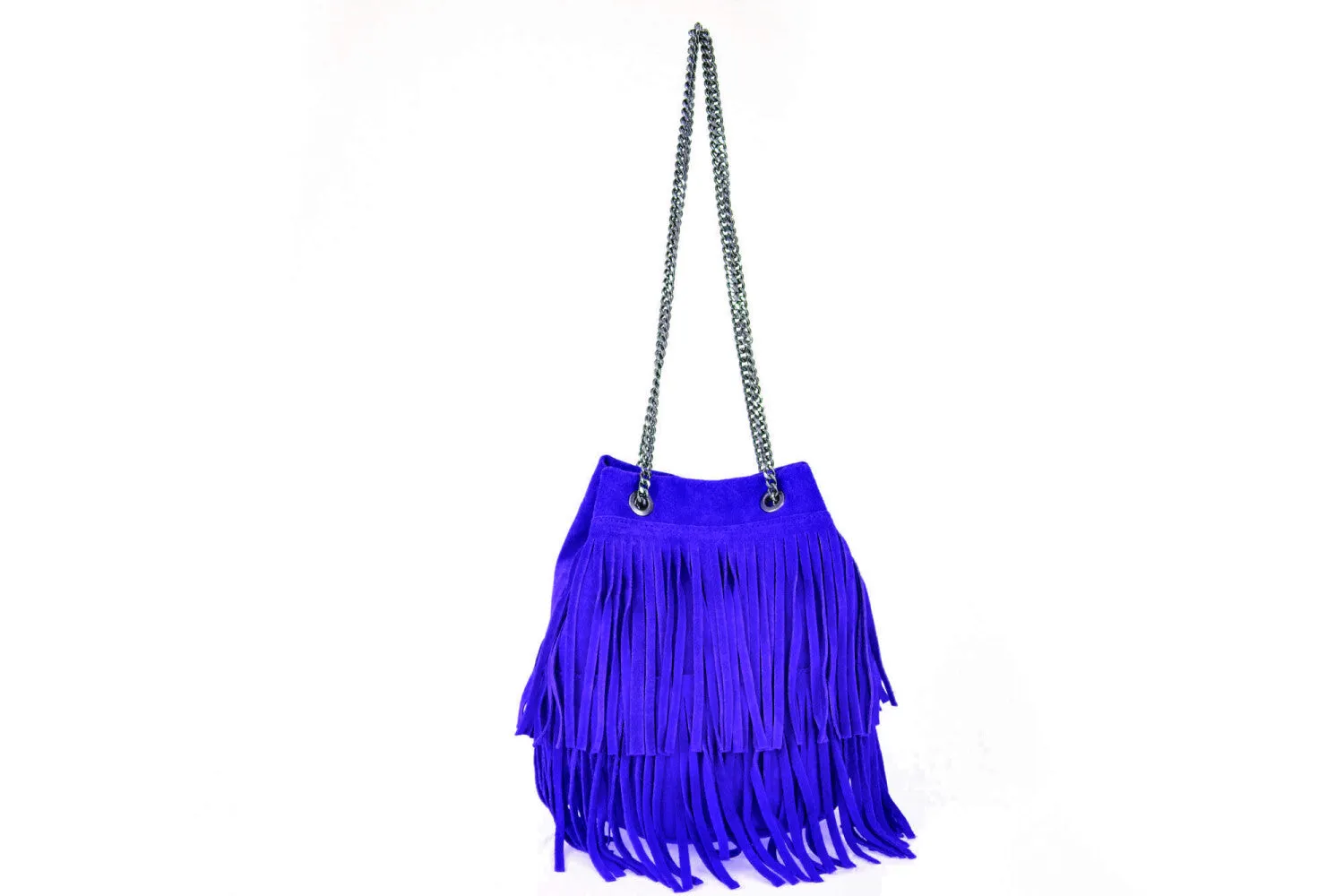 The Small Fringed Suede Bag