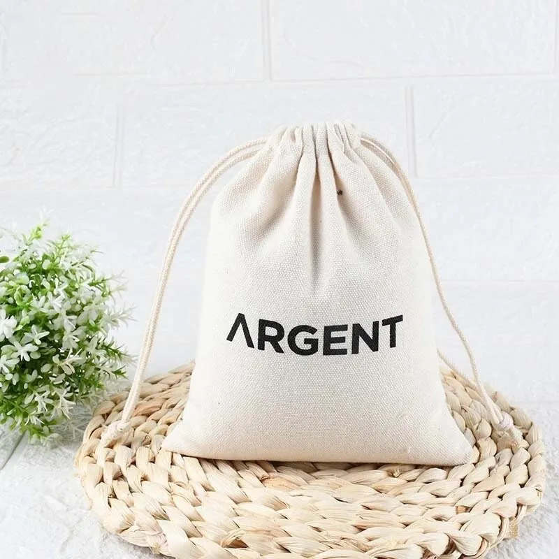 Thick Cotton Canvas Bag with Sturdy Drawstring, Natural Cotton Bags,Packaging Bag,Personalized Bags,Dust Bag,Cotton Canvas,Eco- Friendly