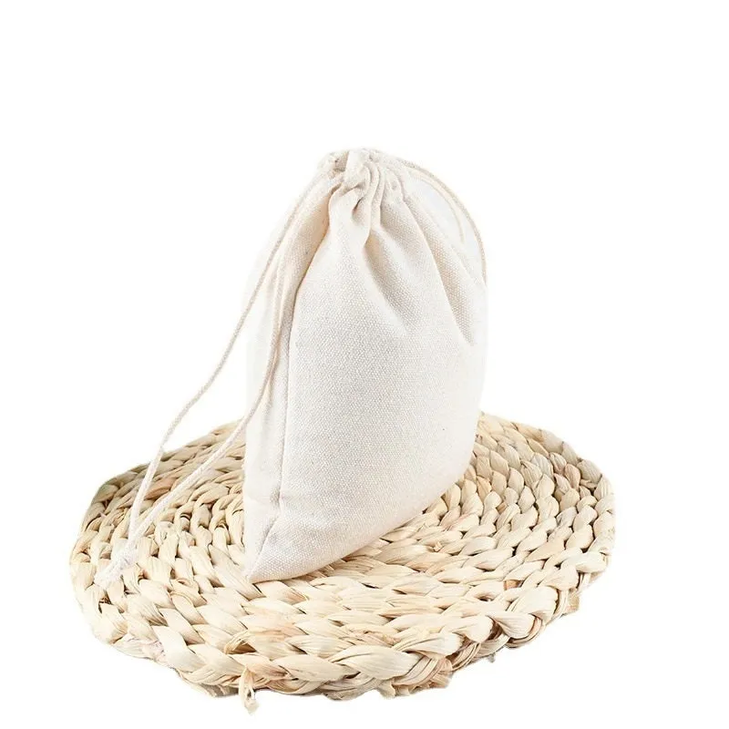 Thick Cotton Canvas Bag with Sturdy Drawstring, Natural Cotton Bags,Packaging Bag,Personalized Bags,Dust Bag,Cotton Canvas,Eco- Friendly