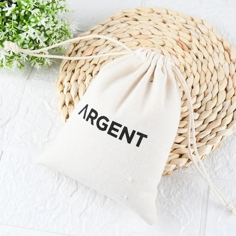 Thick Cotton Canvas Bag with Sturdy Drawstring, Natural Cotton Bags,Packaging Bag,Personalized Bags,Dust Bag,Cotton Canvas,Eco- Friendly