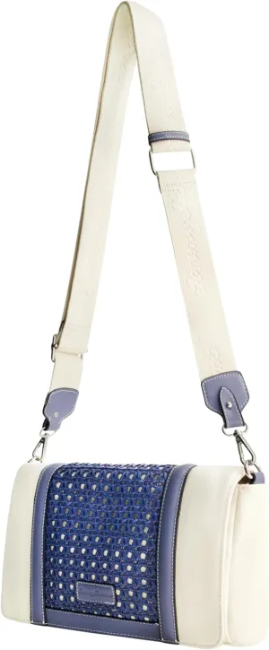 Tommy Bahama Flap Crossbody Bag, Women's Mini Handbag with Woven Design and Adjustable Shoulder Strap