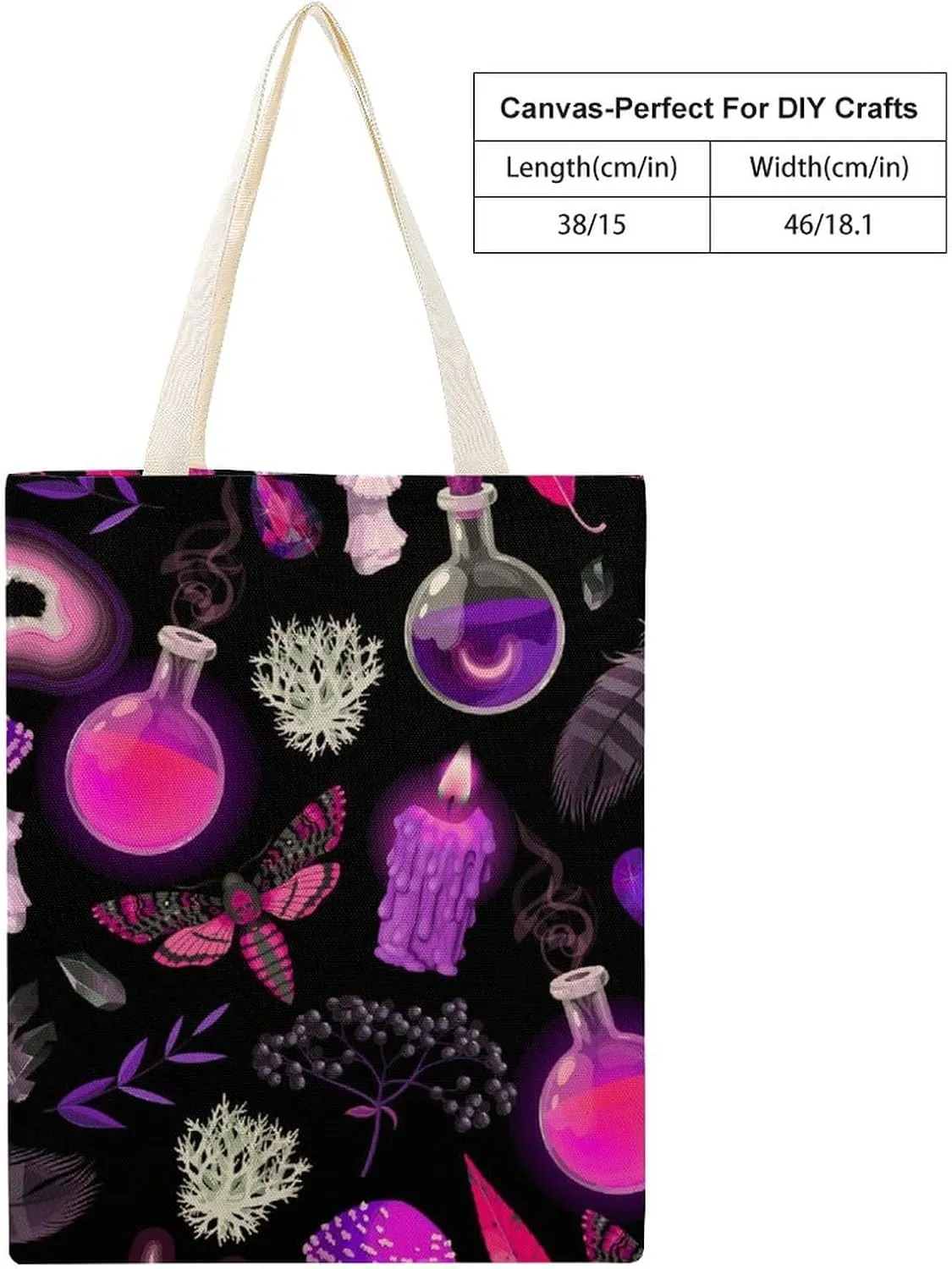 Tote Grocery Bag Reusable Canvas Bag, Aesthetic Shoulder Bag Lightweight Grocery Shopping Bags Beach Bag