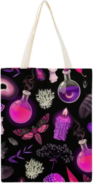 Tote Grocery Bag Reusable Canvas Bag, Aesthetic Shoulder Bag Lightweight Grocery Shopping Bags Beach Bag